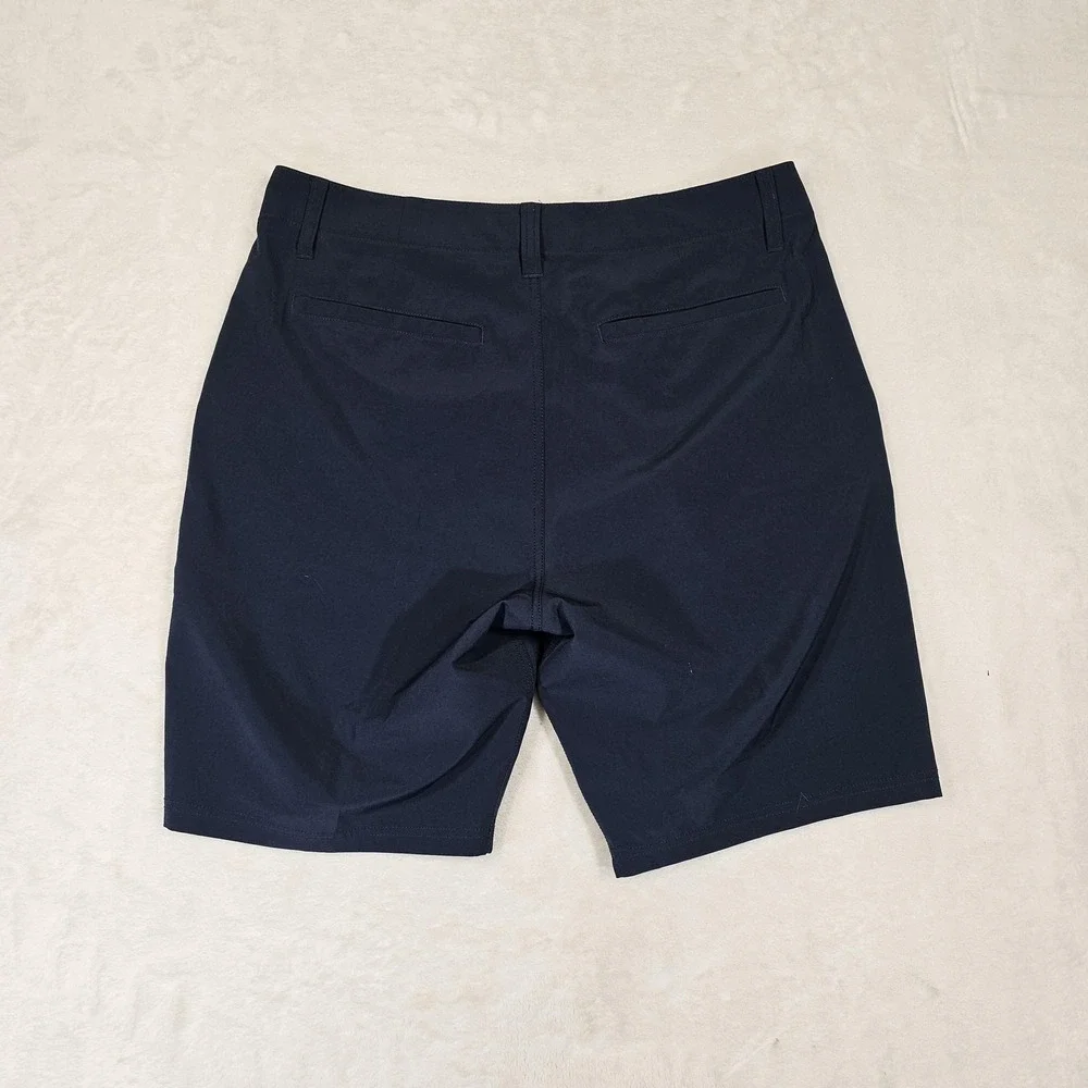 Oakley Shorts Mens 34 Blue Chino Regular Fit‎ Microfiber Casual Summer Travel